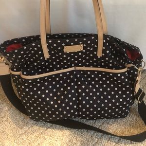 Kate Spade polka dot diaper bag